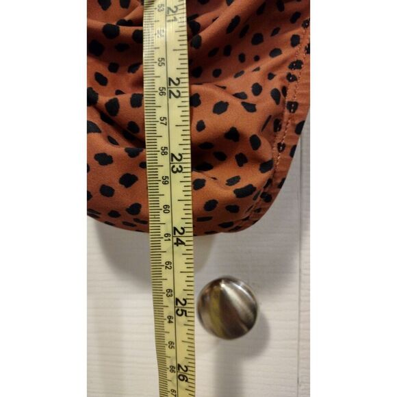NWT Kona Sol Brown spotted Ruched full coverage swimsuit - Picture 8 of 8